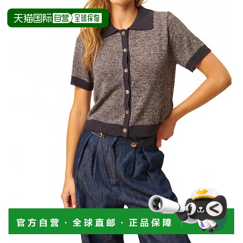 自营john + jennOwen Sweater In Midnight Sea - midnight sea