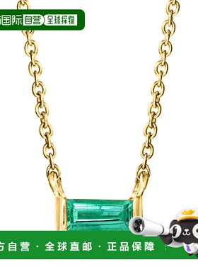 自营 ross-simons14 克拉黄金罗斯-西蒙斯祖母绿项链。 16 英寸 -