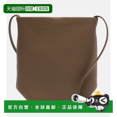 香港直邮The Row 女士 Park 竖款皮革斜挎包 grey灰色 舒适时尚