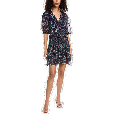 自营Ted Baker 罩衫拼接迷你裹身连衣裙 - 蓝色 美国奥莱直发