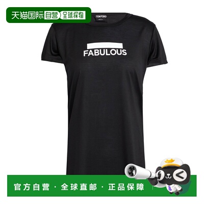 1h可退 香港直邮Tom Ford 汤姆 福特 女士 T恤 black黑色 舒适时