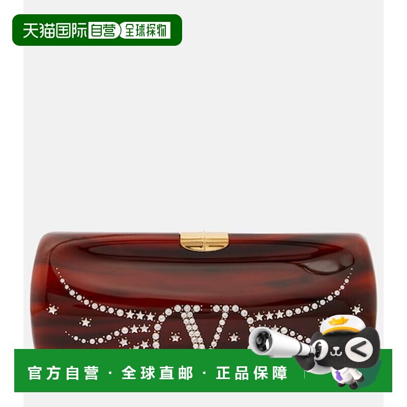 香港直邮valentino 华伦天奴 女士 Pince 小号树脂手包手提包 - 实物图