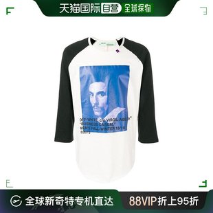 七分袖 T恤 White 欧洲直邮Off OMAB024F181850111030