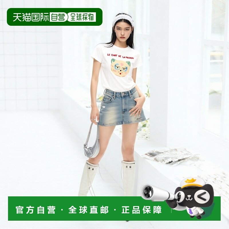 香港直邮VALENTINO 女士T恤 BMG25J9LDA03 AW2025 白色 短袖T恤