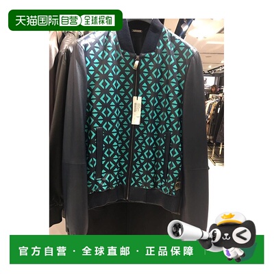 香港直邮Versace 拉链休闲夹克 V400129VP00030V408范思哲立领