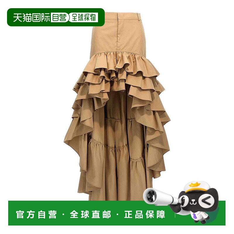 1h可退 香港直邮MOSCHINO 女士半身裙 011805140081 SS2025 浅棕