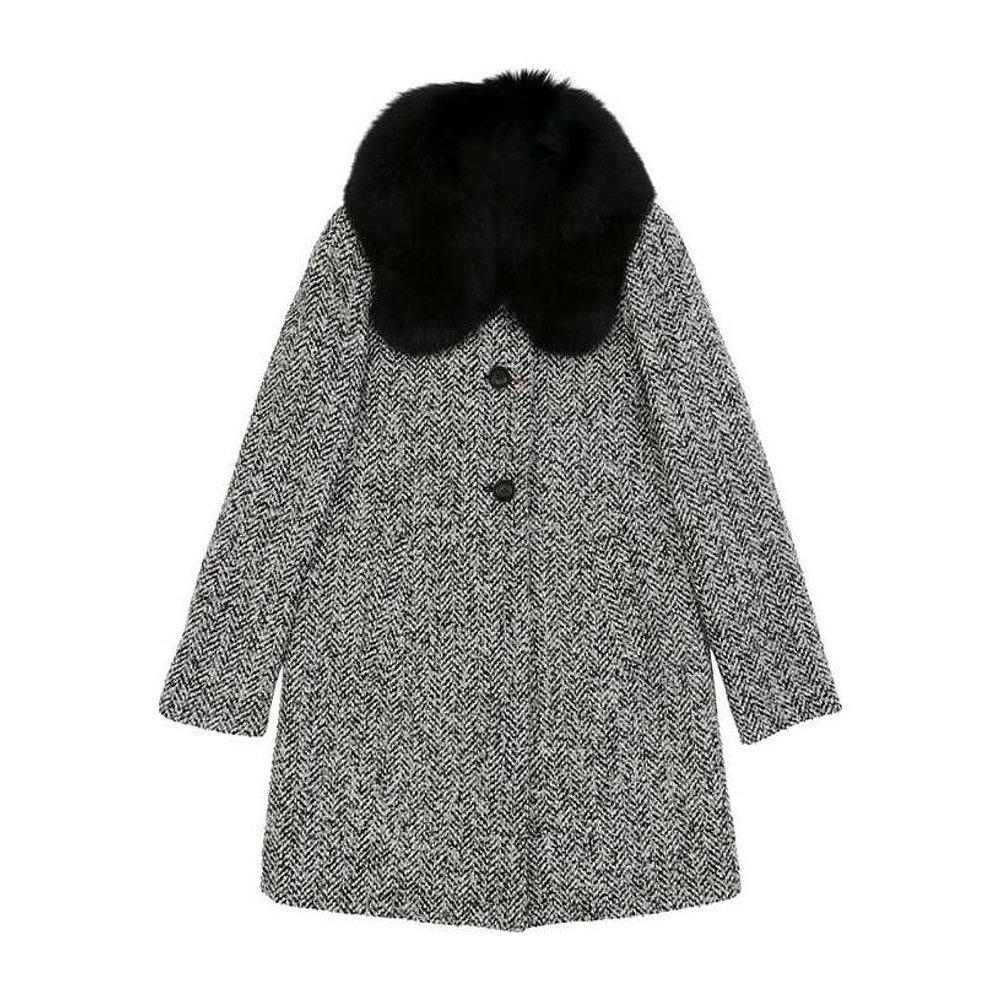 MAX MARA 女士外套 6086014306001 AW2021 灰色 毛领大衣