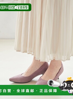 日本直邮Menue 中跟女式浅口鞋 单鞋高跟鞋 ME8623BW02032黑色