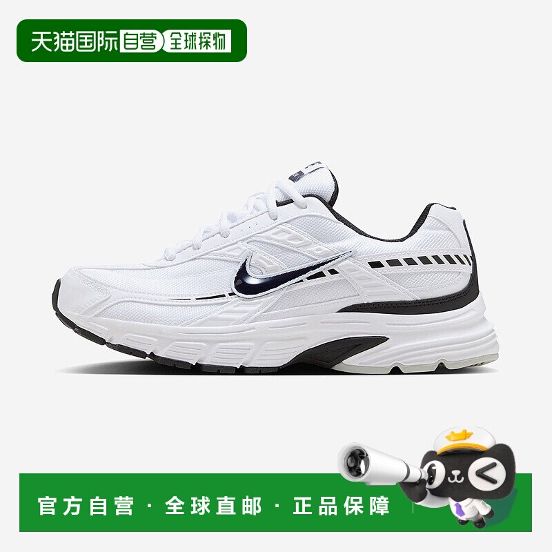 韩国直邮Nike Initiator 运动舒适复古 低帮跑步鞋 男款 黑白耐克