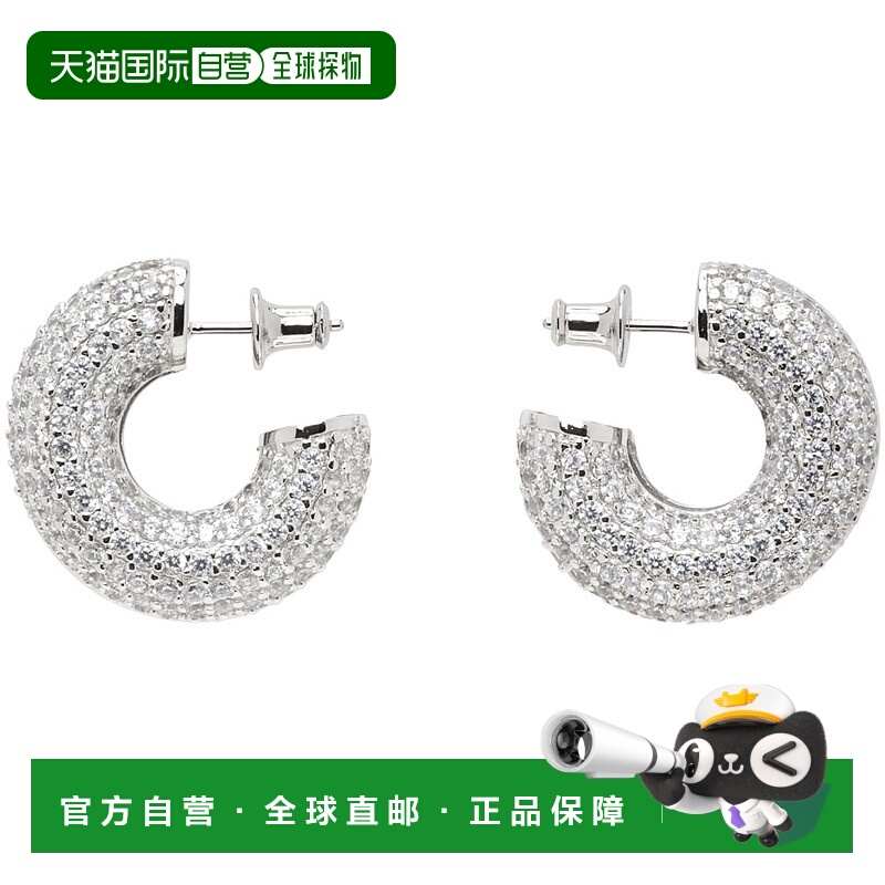 1h可退 香港直邮潮奢 #Numbering 女士 银色 #5112 耳环 5112