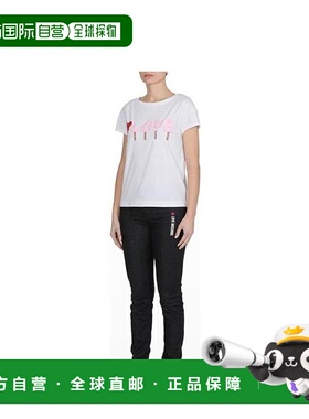 香港直发Love Moschino莫斯奇诺女士白色棉质T恤W4F301U1698