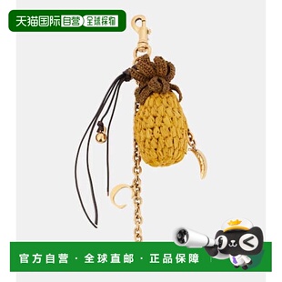 1h可退 香港直邮潮奢 Chloe 蔻依 女士 拉菲草编织边吊饰手提包