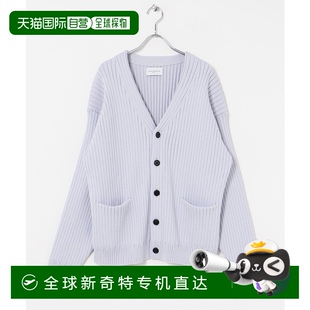 宽条纹棉羊绒针织开衫 1h可退 男士 日本直邮URBAN URA41 RESEARCH