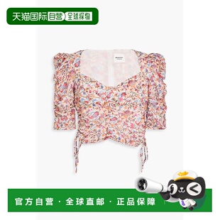 1h可退 香港直邮潮奢 ISABEL MARANT 女士 印花棉/薄纱上衣 HT001