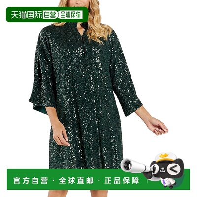 自营 Jude Connally Delia束腰连衣裙-绿色 美国奥莱直发