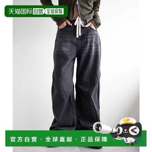 日本直邮DISPARK 女士抽绳高腰喇叭牛仔裤 2024秋冬新款 DI24AU09