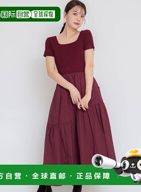 日本直邮Noela 塔夫绸针织连衣裙 N05236EW16579