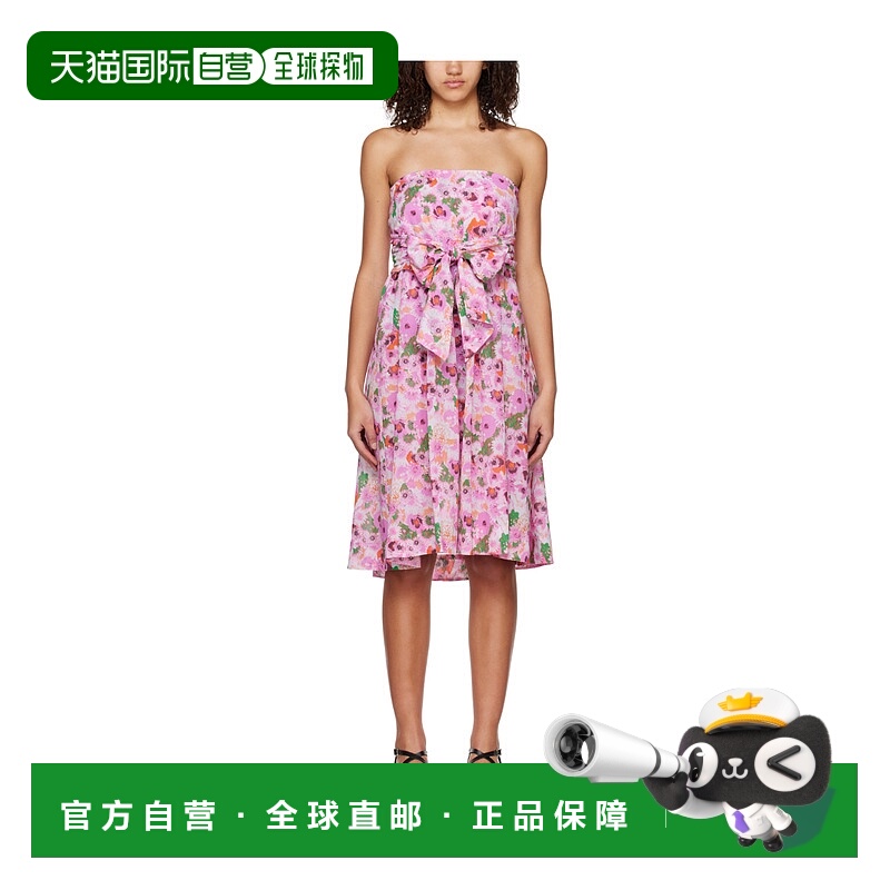 香港直邮GANNI 女士半身裙 F7845393 SS2023 粉红色 Floral 花卉