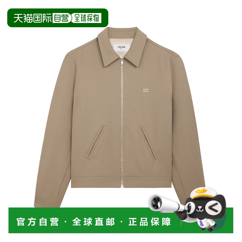 香港直邮CELINE 男士夹克 RV0IE973C02CM SS2025 棕色