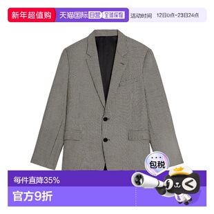 1h可退 香港直邮Celine 思琳 男士 千鸟格羊毛羊绒西装外套 2V74G