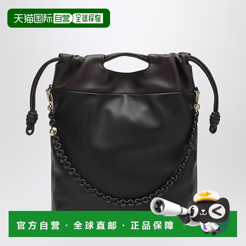 1h可退 香港直邮潮奢 LOEWE 罗意威 女士 FLAMENCO 钱包棕色手提(