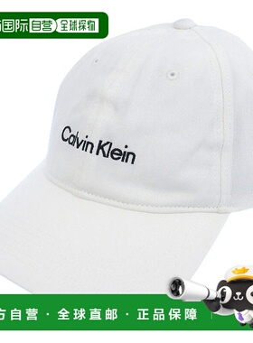 日本直邮Calvin Klein 男女帽子棒球帽均码棉质白色4D5003G110 CA