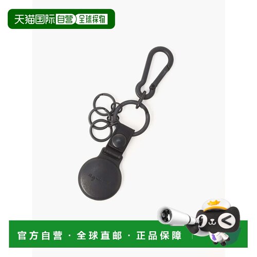 日本直邮agnes b. VAH09-01 AirTag钥匙扣 黑色