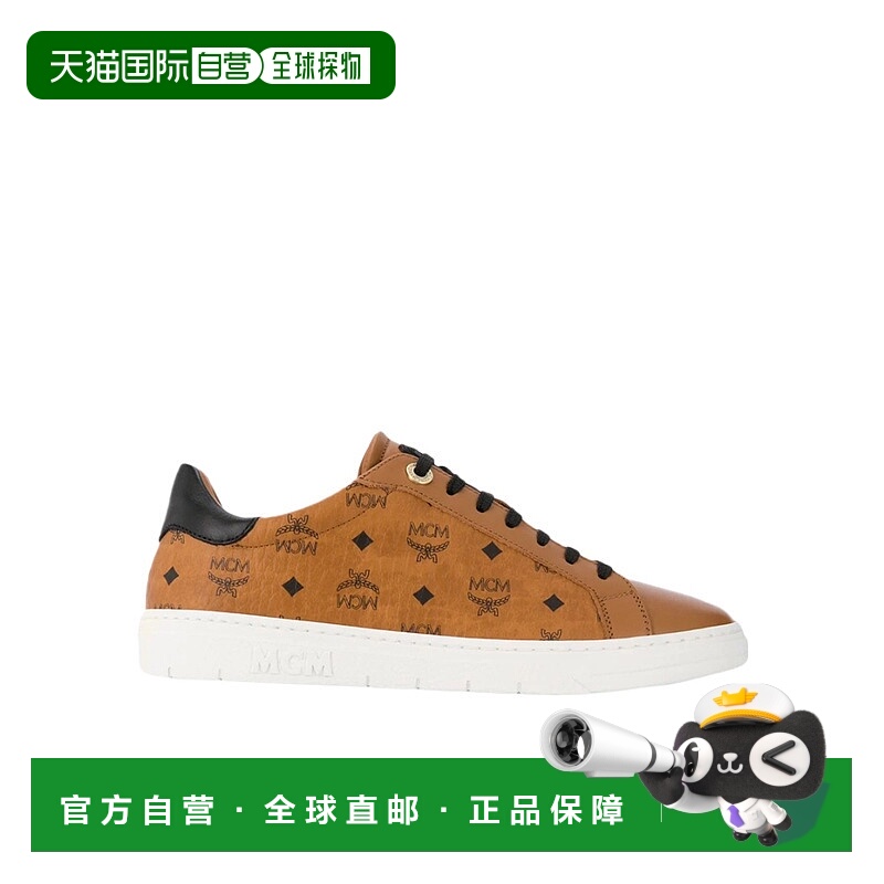 1h可退 香港直邮MCM 女士运动鞋 MESBAMM05CO00137 AW2021 棕色
