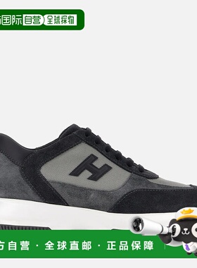 自营欧洲直邮Hogan Chamallow灰蓝色运动鞋休闲