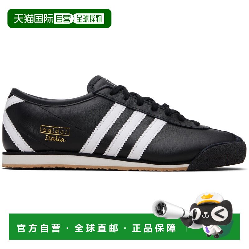 1h可退 香港直邮潮奢 Adidas 男士 黑色 Italia 70s 运动鞋 JS132