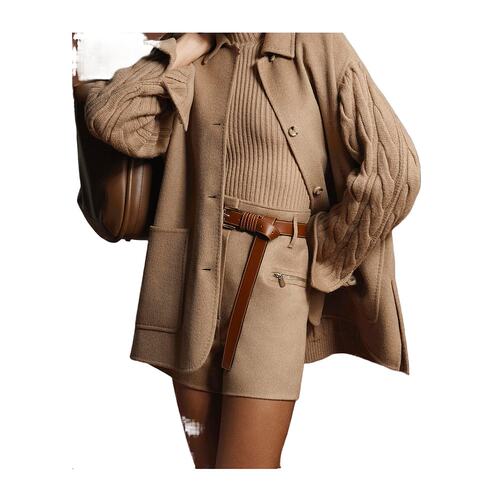 MAX MARA 女士西服 1316015206001 AW2025 棕色 长袖休闲夹克