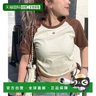 日本直邮Classical Elf 侧边抽褶可爱感加分的插片落肩半袖T恤 C0