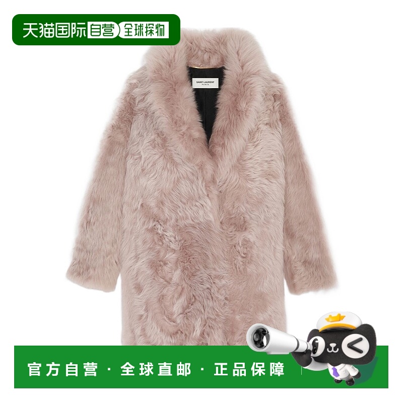 香港直邮Saint Laurent 羊毛皮长款大衣 708010YF2AF