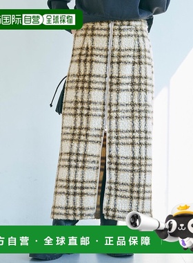 日本直邮coca 带拉链图案半身裙 [CO4289EW012931]a字裙