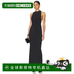 高領(lǐng)長款 連衣裙 香港直郵AMIRI AWDRCA1052 black黑 女士 1h可退