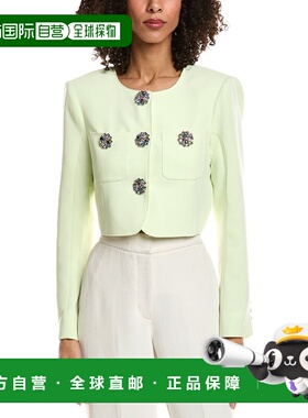 自营cinq a septCinq à Sept Auden Jacket - green 美国奥莱直