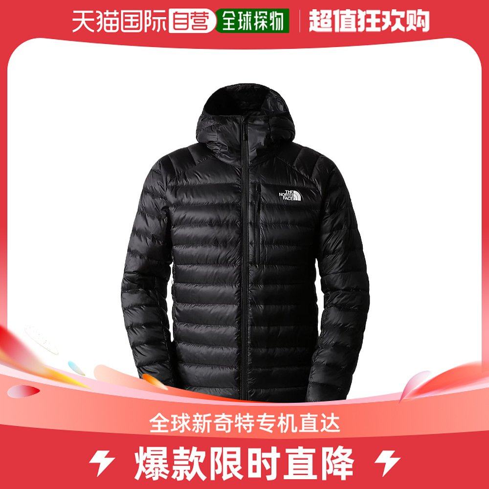 香港直邮潮奢 the north face 北面 男士绗缝连帽羽绒服拉链