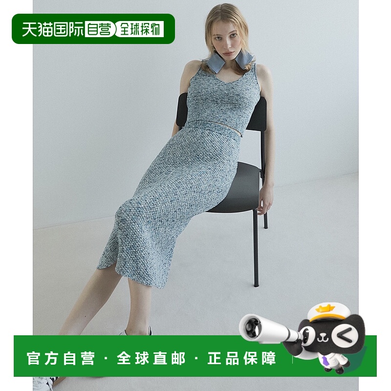 1h可退 日本直邮LE CIEL BLEU 女士格纹针织半身裙 27S67410