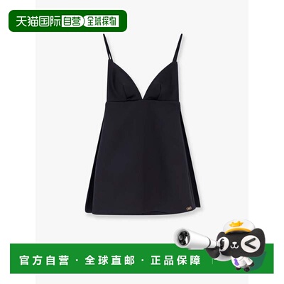 1h可退 香港直邮潮奢 Elisabetta Franchi 女士 Daily 缎面迷你连