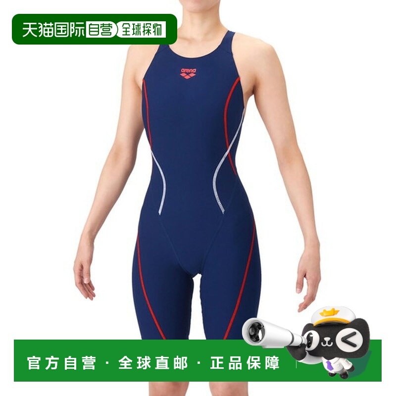 日本直邮ARENA 女士训练连体紧身泳衣露背半腿设计比赛泳装 AS6SW,运动/瑜伽/健身/球迷用品,连体泳衣,淘宝优惠券,粉丝福利购,淘宝优惠卷