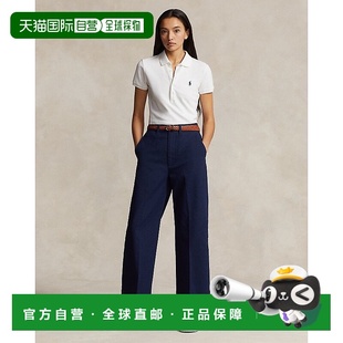阔腿裤 欧洲直邮RALPH 休闲裤 Polo斜纹阔腿棉布裤 LAUREN拉夫劳伦