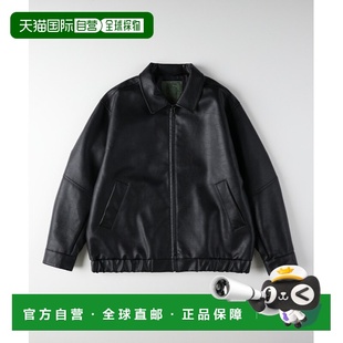 PU皮革拉链夹克 NUMBER男装 宽松休闲都市风 日本直邮BACK 1h可退