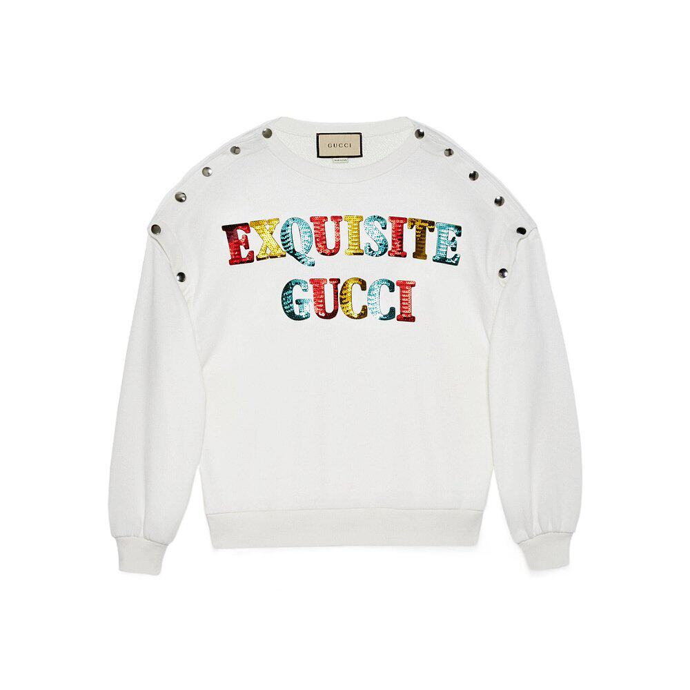 Gucci “Exquisite Gucci”印花卫衣 717416XJEXN