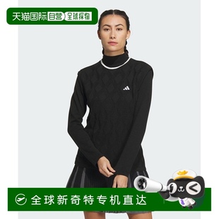 高质量 1h可退 日本直邮adidas Golf 女士阿盖尔格纹针织背心套装