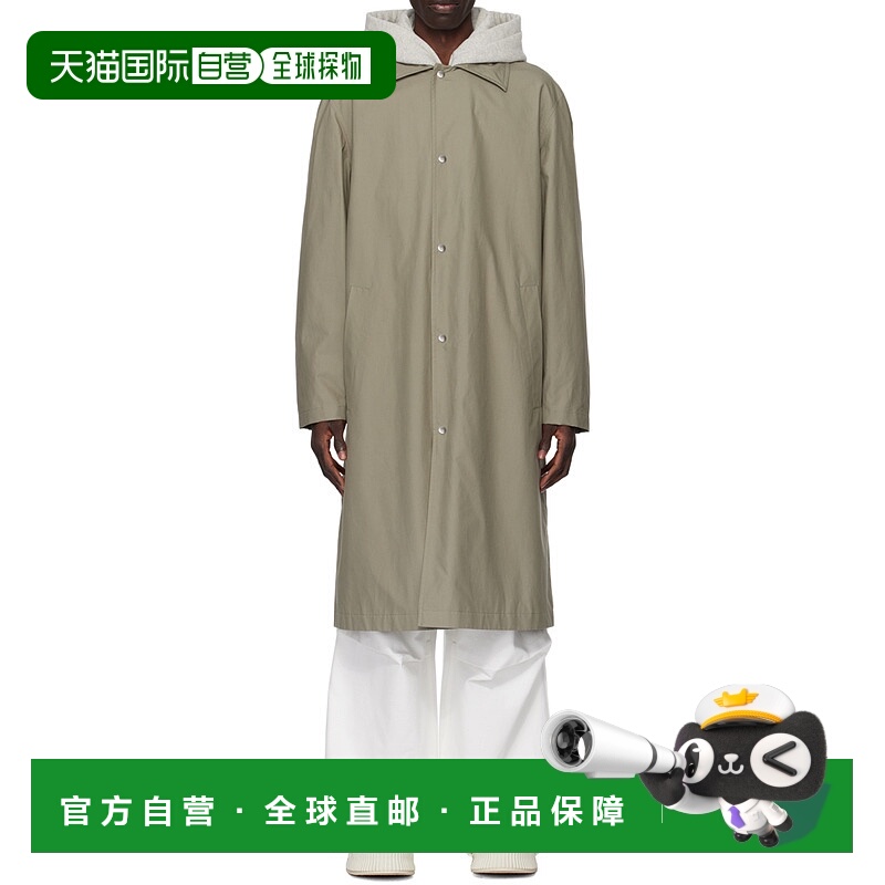 香港直邮Jil Sander 徽标翻领大衣 J23AA0007J45070