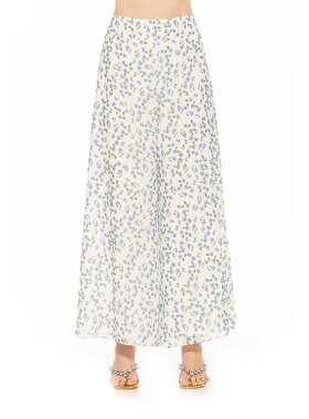 alexia admor【美国奥莱】直发 Imogen 雪纺长裤 - 蓝色 ditzy