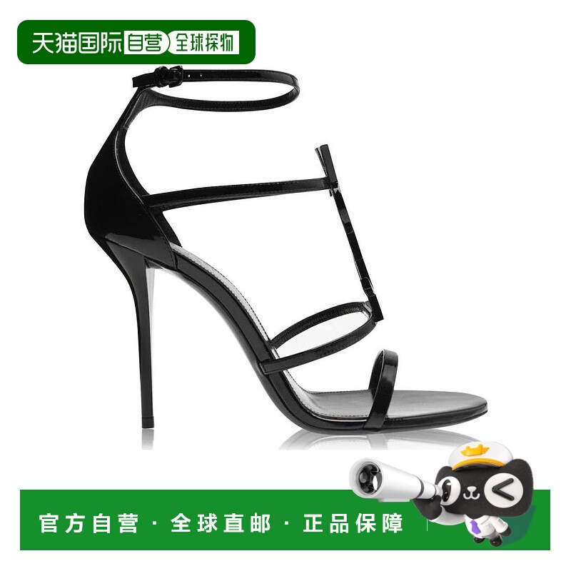 香港直邮Saint Laurent 徽标高跟凉鞋 233432