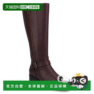 自营 journee collectionJournee女式Yasmina及膝休闲靴-牛血色