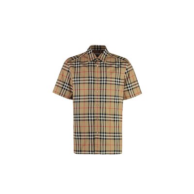 BURBERRY 男士衬衫 8079587146513A7028 SS2024 浅棕色