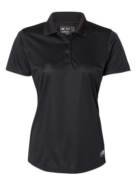 russell athletic【美国奥莱】直发 女士基本款 Polo 衫 - 黑色